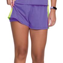 Shorts duplo com recortes Selene