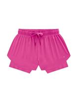 Shorts Duplo Enfim 1000090598 Feminino Active Tafetá T. P/GG Shorts Duplo Enfim 1000090598 Feminino Active Tafetá T. P/GG