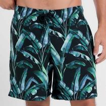 Shorts elastano com estampa botanica Shorts elastano com estampa botanica