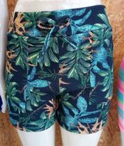 Shorts em crepe de malha estampado Shorts em crepe de malha estampado