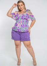 Shorts em Linho Plus Size Shorts em Linho Plus Size