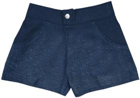 Shorts em Sarja com glitter nº 6 ao 14 Abrange Shorts em Sarja com glitter nº 6 ao 14 Abrange