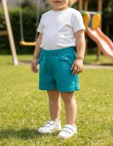 Shorts em Sarja com LACINHOS super fofo nº 1 AO 3 Shorts em Sarja com LACINHOS super fofo nº 1 AO 3