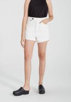 Shorts Em Sarja Curto Feminino Cintura Alta