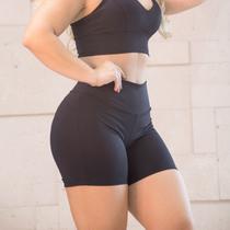 Shorts Empina Bumbum Meia Coxa Premium Preto Shorts Empina Bumbum Meia Coxa Premium Preto