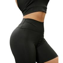 Shorts Empina Levanta Bumbum Fit Fitness Feminino Preto