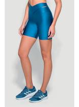 Shorts Enfim 1000123412 Feminino Active Transpassado UV50+ Microfibra T. P/GG