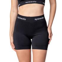 Shorts Esportivo Feminino Speedo Canelado Poliamida com Elastano Cós Duplo Confortável