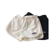 Shorts Esportivos Casuais Femininos De Cintura Alta Com Cordão, Shorts De Verão Finos Para Yoga E