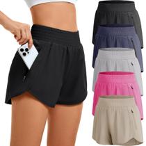 Shorts Esportivos CE' CERDR Cintura Alta com Bolsos Shorts Esportivos CE' CERDR Cintura Alta com Bolsos