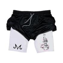 Shorts Esportivos De Praia E Academia Para Homens E Mulheres Com Estampa De Dragon Ball Majin,