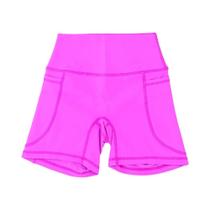 Shorts Esportivos Femininos De Cintura Alta Com Bolsos, Leggings Para Yoga, Corrida E Fitness