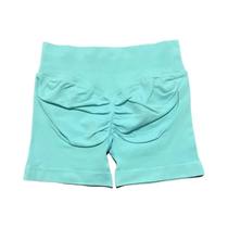 Shorts Esportivos Femininos De Cintura Alta, Elásticos, Respiráveis, Sem Costura, Com Efeito Levanta