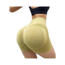 Shorts Esportivos Femininos De Cintura Alta Para Ciclismo, Corrida, Fitness, Academia E Yoga