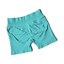 Shorts Esportivos Femininos De Cintura Alta Para Verão, Respiráveis, Com Cós Canelado De 45