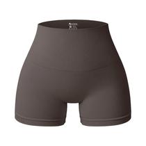 Shorts Esportivos Femininos De Cintura Alta Sem Costura Com Efeito Levanta Bumbum Para Yoga Moda