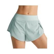 Shorts Esportivos Femininos De Verão Com Dupla Camada Para Corrida, Yoga, Academia, Treinamento E