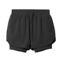 Shorts Esportivos Masculinos 2 Em 1 2025, Dupla Camada, Respirável, Para Corrida E Treinamento