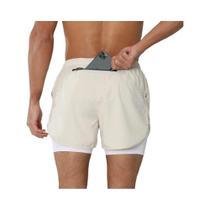 Shorts Esportivos Masculinos 2 Em 1 De Secagem Rápida Para Corrida, Academia, Treino, Fitness,