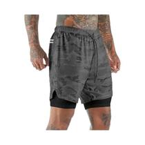 Shorts Esportivos Masculinos 2 em 1 - Ideal para Corrida, Praia, Academia e Treinamento
