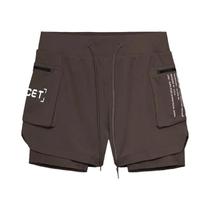 Shorts Esportivos Masculinos 2 em 1 para Corrida, Praia e Academia