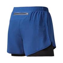 Shorts Esportivos Masculinos 2 em 1 - Secagem Rápida com Bolso - Ideal para Academia e Praia