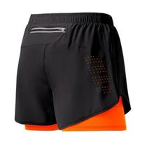 Shorts Esportivos Masculinos De Secagem Rápida Com Bolso Embutido 2 Em 1 Para Academia, Praia E