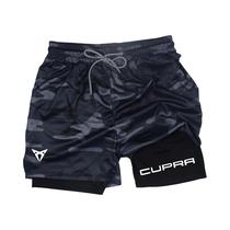 Shorts Esportivos Masculinos De Secagem Rápida E Respiráveis Em Dupla Camada M-3XL Para Verão E