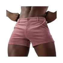 Shorts Esportivos Masculinos Vintage De Veludo Cotelê, Tendência De Verão, Cor Sólida, Ajuste Slim, Shorts Esportivos Masculinos Vintage De Veludo Cotelê, Tendência De Verão, Cor Sólida, Ajuste Slim,