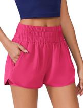 Shorts esportivos PINSPARK High Waist Quick Dry para mulheres
