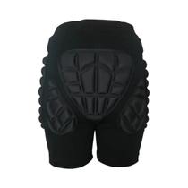 Shorts Esportivos Pretos Acolchoados Para Esqui, Patinação E Snowboard Com Proteção De Quadril