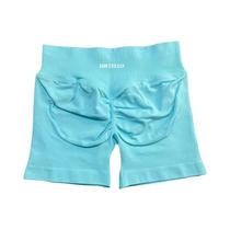 Shorts Esportivos Sem Costura De Cintura Baixa Para Mulheres, Respirável E Elástico Para Fitness,