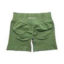 Shorts Esportivos Sem Costura De Cintura Baixa Para Mulheres, Respirável E Elástico Para Fitness,