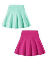 Shorts esportivos uniformes Fqin para meninas de 9 a 10 anos, pacote com 2