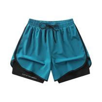 Shorts Esportivos Unissex S-5XL De Camada Dupla Antirreflexo 2025, Conjunto De Três Peças Para