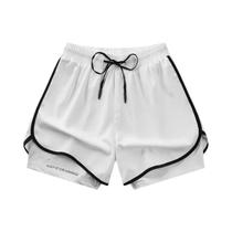 Shorts Esportivos Unissex S-5XL De Camada Dupla Antirreflexo 2025, Conjunto De Três Peças Para