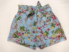 shorts estampado alfaiataria com amaraçao shorts estampado alfaiataria com amaraçao