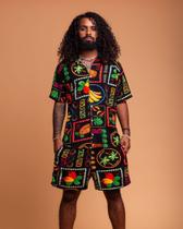 Shorts estampado de viscose