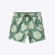 Shorts Estampado Verde Infantil Menino Kvj34ysi