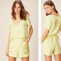 Shorts fashion limoncello, com bolso lateral Shorts fashion limoncello, com bolso lateral