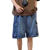 Shorts FCOOLYEET Baggy Jean para homens Y2k Hip Hop Streetwear Shorts FCOOLYEET Baggy Jean para homens Y2k Hip Hop Streetwear