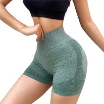 Shorts Feminimo Academia Fitness Cintura Alta Empina Bumbum