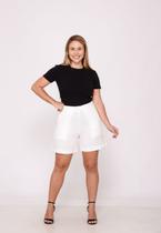 Shorts Feminino 7946 - Cor Branco, Conforto e Estilo