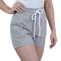 Shorts Feminino Aeropostale Moletom Cinza Mescla - 981178 Shorts Feminino Aeropostale Moletom Cinza Mescla - 981178