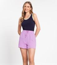 Shorts Feminino Air Flow Poá Rovitex Roxo