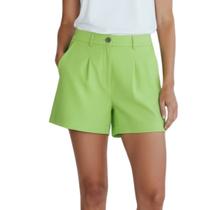 Shorts Feminino Alfaiataria Com Bolso