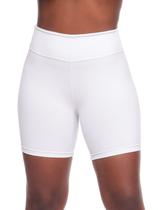 Shorts Feminino Anistia Fitness Cós Anatômico Branca