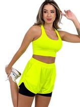 Shorts Feminino Beach Sport NEONCOLORS - Amarelo Neon