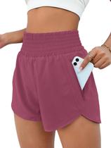 Shorts Feminino BMJL Cintura Alta para Corrida com Bolso 6,35 cm Shorts Feminino BMJL Cintura Alta para Corrida com Bolso 6,35 cm