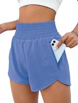 Shorts Feminino BMJL de Cintura Alta para Corrida com Bolso Shorts Feminino BMJL de Cintura Alta para Corrida com Bolso